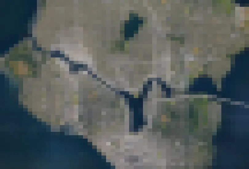 Image blocked into post-it note sections